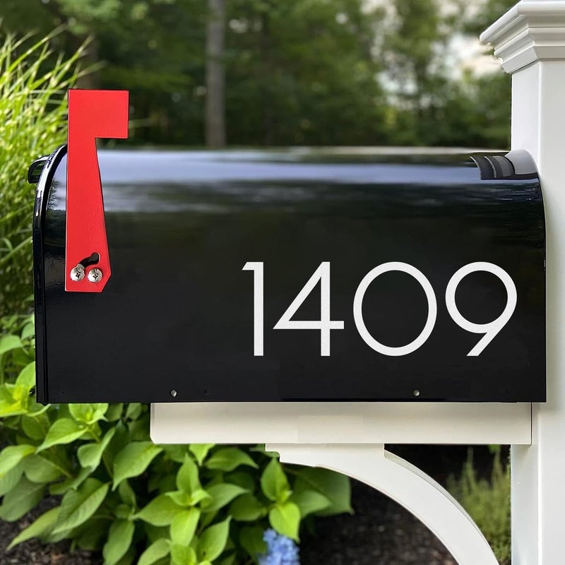 OLADOT 3 inch Reflective Mailbox Numbers Sticker (0-9  5 Sets) Modern Number Vinyl Waterproof Number Self Adhesive Sticker for Signs  Door  Cars  Trucks  Home  Business  Address Number - Image 5